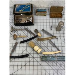 VINTAGE SHAVING LOT SAFETY RAZORS BRUSHES ETC