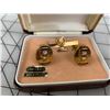 Image 2 : BIRKS GOLD FILLED BPOE FRATERNAL ELKS CUFF LINKS AND TIE CLIP