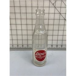 LAINGS BEVERAGES BOTTLE WEYBURN SASK
