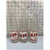 Image 1 : LOT OF 3 KIK COLA POP BOTTLES