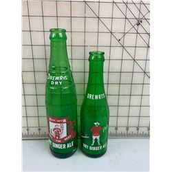 2 DREWRYS GINGER ALE BOTTLES