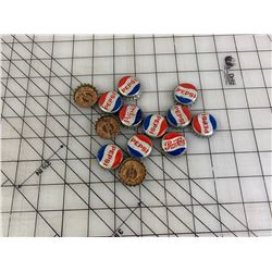 LOT OF PEPSI CORK LINED POP BOTTLE CAPS