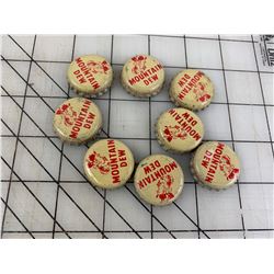 LOT OF MOUNTAIN DEW FREE CORK LINED POP BOTTLE CAPS