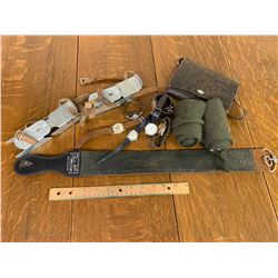 MISC LOT STROP SKATES WRIST WATCHES ETC