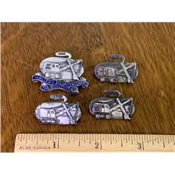 1940s 50s BIRKS STERLING NOVA SCOTIA CURLING PINS