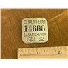 Image 1 : 1961-62 SASKATCHEWAN CHAUFFEUR BADGE