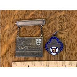 DOMINION ARMS MARKSMEN PIN AND 1931 NOVIA SCOTIA RIFLE ASSOCIATION MEDAL