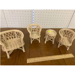 WICKER DOLL FURNITURE