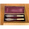 Image 1 : PAIR OF SILVER PLATED KNIVES WITH CASE