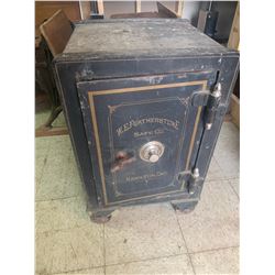 ANTIQUE COMBINATION SAFE (NO COMBINATION, BUT IT IS OPEN)