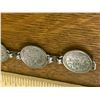 Image 5 : WWII ERA SILVER COIN SWEETHEART BRACELET