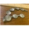 Image 6 : WWII ERA SILVER COIN SWEETHEART BRACELET