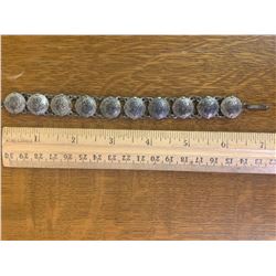 WWII ERA SILVER COIN SWEETHEART BRACELET