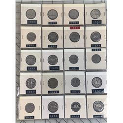 PAGE LOT CANADA NICKELS 1937 -64