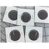 Image 2 : 1916 LOT OF 5 CANADA LARGE CENT PENNIES
