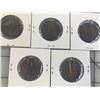Image 2 : 1918 LOT OF 5 CANADA LARGE CENT PENNIES