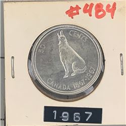 1967 CANADA SILVER 50 CENT PIECE