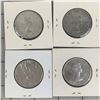 Image 2 : 1957 LOT OF 4 CANADA SILVER 50 CENT PIECES