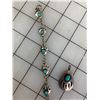 Image 2 : SIGNED FR STERLING BEAR PAW NECKLACE AND BRACELET