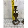 Image 2 : BRASS SNAKE CANDLE HOLDERS