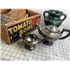 Image 2 : TOMATO CRATE DRIFT WOOD SILVER PLATE TEA POT
