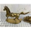 Image 5 : BRASS HORSE AND BRASS PIECE
