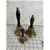 Image 5 : LOT OF 3 BRASS BELLS
