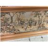 Image 3 : LARGE OAK FRAMED TAPESTRY 64" x 25"