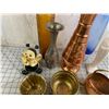 Image 2 : MISC LOT COPPER BRASS VASES ETC