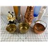 Image 3 : MISC LOT COPPER BRASS VASES ETC