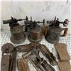 Image 4 : OLD TORCHES AXE HEADS ETC W/ TOTE