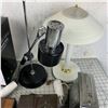 Image 4 : MISC LOT LAMPS VANITY MIRROR OLD TOASTER ETC