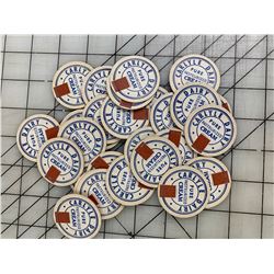 CARLYLE DAIRY LOT OF UNUSED MILK BOTTLE CAPS