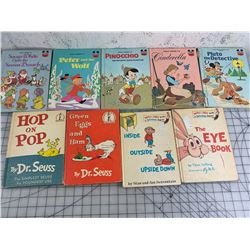 LOT OF VINTAGE CHILDREN'S BOOKS WALT DISNEY DR SEUESS ETC