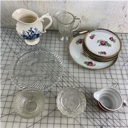 VARIOUS GLASS CHINA ETC