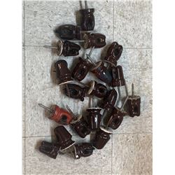 LOT OF SCREW IN INSULATORS