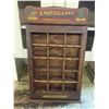 Image 1 : ANTIQUE WOODEN AMPOLLINA DYES STORE DISPLAY SIGN 24x15x7"