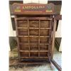 Image 2 : ANTIQUE WOODEN AMPOLLINA DYES STORE DISPLAY SIGN 24x15x7"