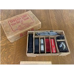 VINTAGE MARX TOYS STREAM LINE STEAM TYPE ELECTRIC TRAIN SET WITH BOX
