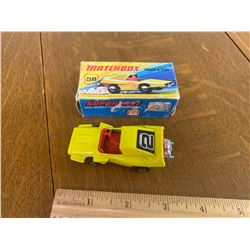 1971 MATCHBOX WHOOSH N PUSH CAR WITH BOX
