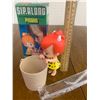 Image 3 : 1972 SIP ALONG PEBBLES CUP FIGURE AND BOX