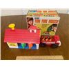 Image 1 : VINTAGE FUN FIRE HOUSE TOY WITH BOX MADE IN BRITISH CROWN COLONY HONG KONG