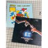 Image 1 : 1983 E.T AND SMURFS CALENDARS