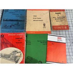 FARMING IMPLEMENT MANUALS ETC