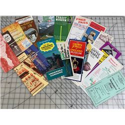 LOT OF VINTAGE BRITISH COLUMBIA TRAVEL GUIDES ETC