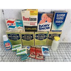 VINTAGE LAUNDRY ROOM PRODUCTS WITH CONTENTS