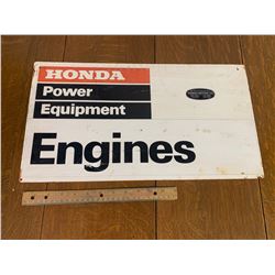VINTAGE HONDA POWER EQUIPMENT METAL SIGN