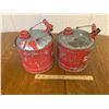 Image 2 : PAIR OF VINTAGE GAS CANS