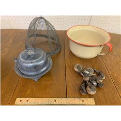 MISC LOT ENAMEL CASTORS ETC