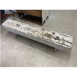 PAINTED WOODEN BENCH 59" LONG